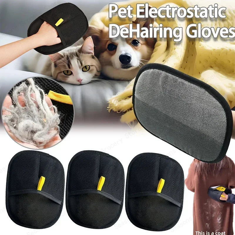 Pet Hair Remover Glove — Buy 1 Get 1 Free | Dog & Cat Fur Removal