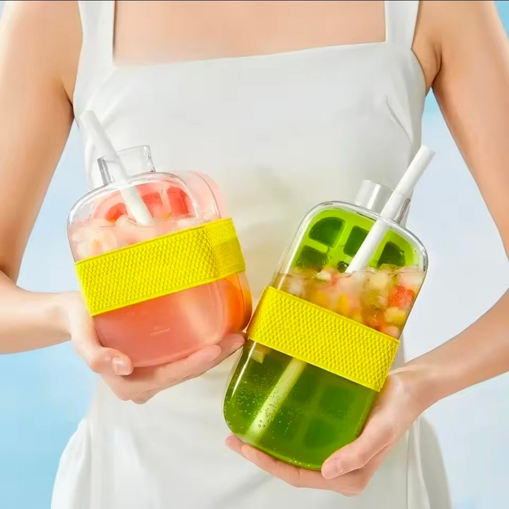 Ice Cube Tray with Lid No Spill Water Bottle for Freezer

No Touch Silicone Ice Cube Mold for Freezer with Straw

Cable Tie Mold