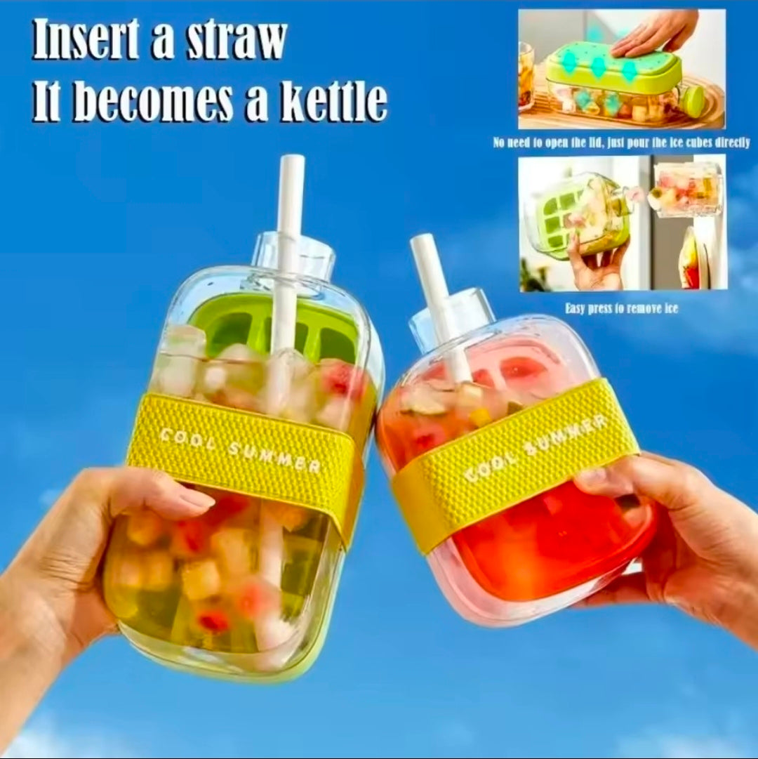 Ice Cube Tray with Lid No Spill Water Bottle for Freezer

No Touch Silicone Ice Cube Mold for Freezer with Straw

Cable Tie Mold